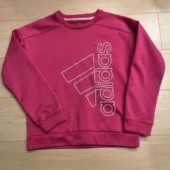 adidas アディダス　裏起毛　パーカー　トレーナー　140