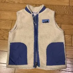 Patagonia フリースジャケット 3T クリーム/ブルー