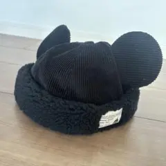 ミッキーマウス ボアキャップ 黒　東京ディズニーリゾート