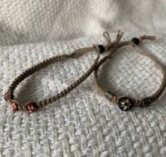 編み込みブレスレット2個セット