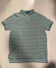 POLO RALPH LAUREN ラルフ ポロシャツ ストライプ グリーンのサムネイル