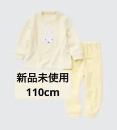 ユニクロ　フリースパジャマ　長袖パジャマ　ミッフィー　110