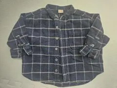 petit main プティマイン　長袖チェックシャツ