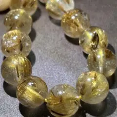 ☆別格高級品！来福開運宝珠⑥金運！キャッツアイ　タイガー タイチンルチル ブレス