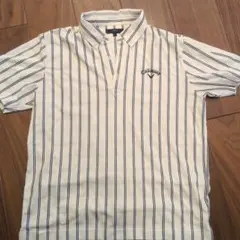 Callaway ストライプポロシャツ