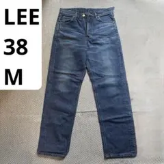 M(38相当)Lee ダークブルー ストレートデニム