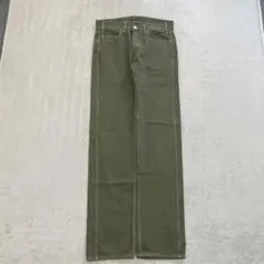 y2k levisLED ストレートデニム　カーキデニム　生地◎