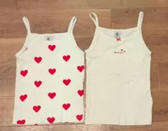 Petit Bateau キャミソール2枚セット 6ans/116cm