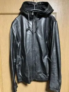 shama フード付きレザージャケット サイズ40
