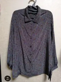 柄シャツ　昭和レトロ　音楽隊　フリーサイズ　メンズ　レディース