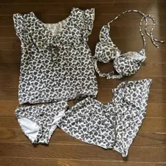 ペイズリー柄フリルビキニセット　新品未使用