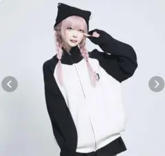 シナモロール ×THICC コラボジャージ ブラック ブルー 地雷系 サブカル