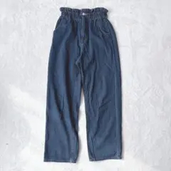 レイカズン ハイウエストハイウエストデニムパンツ ワイドめ　ジーンズ