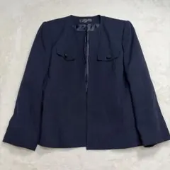 大きいサイズ17号 東京イギン ノーカラージャケット セレモニー