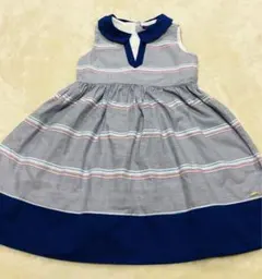 トミーヒルフィガー 1度着 美品 マリン ワンピース ネイビー 5 110