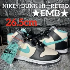 期間限定値下げ★残り1足♪NIKE☆DUNK HI★EMB★26.5cm