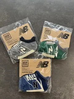 キッズ スニーカーソックス 3足セット 13cm