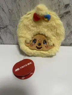 TAITO限定 ぬいぐるみポーチ イエロー 新品　プライズのサムネイル