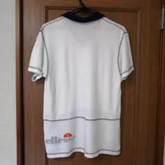 値下げellesse Vネックポロシャツ Lサイズ ホワイトのサムネイル