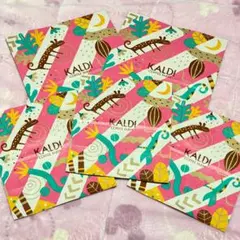 ★ カルディ 2026バレンタイン柄手提げ紙袋【Ｓ】２枚・【SS】３枚