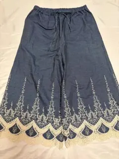 アズノゥアズ as know as de base ソフトデニム 裾レースパンツ