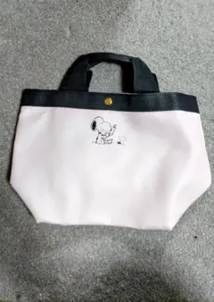 付録/SNOOPY スヌーピー トートバッグ/フェイクレザー風/ピンク