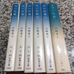 白い巨塔　山崎豊子　続　6冊セット　ドラマ　全巻　完結　絶版希少　シリーズ　人気