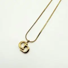 Christian Dior ディオール　CDロゴ　ネックレス　ゴールドカラー