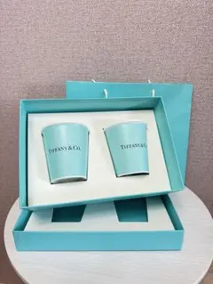 【新品・未使用】ティファニーブルー マグカップ 2個セット袋紐付き