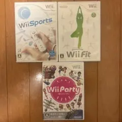 Wiiソフトセット Wii Sports/Wii Fit/Wii Party