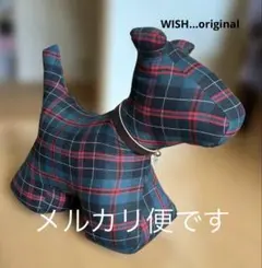 【使用感/中】 イギリス製WISH original ドアストッパー布製テリアMのサムネイル
