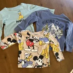 H&M GAP ディズニー　長袖ロンT 3枚セット　2T