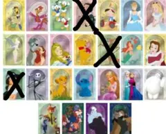 ディズニー ウエハース　キャラクターカード　ノーマル22種セット