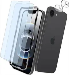 iPhone16e 画面&カメラレンズ保護フィルム 2枚セット〈新品・未使用品〉