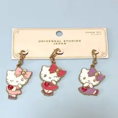 USJ限定♡ハローキティ ラインストーン チャーム セット 新品 サンリオ