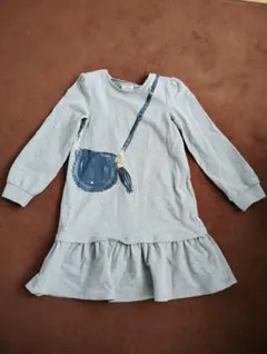 kate spade グレー フリルドレス 140