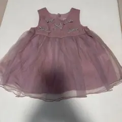 美品　petit main ピンク ワンピース 70
