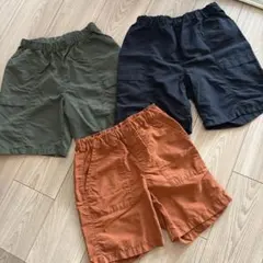 ユニクロ キッズ ハーフパンツ　3枚セット