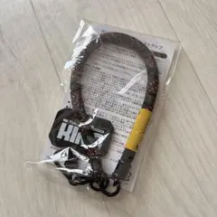 スマホハンドストラップ 黒赤　焼肉きんぐ