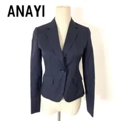 ANAYI アナイ 紺ブレ ブレザー ダブルジャケット 金ボタン 38 M - メルカリ