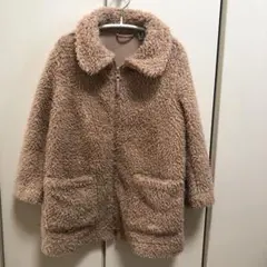 110cm ユニクロ　UNIQLO ボアフリースコート　プードルコート　もこもこ