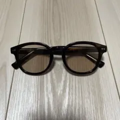 BAKKNEL ラウンドサングラス ブラウンレンズ