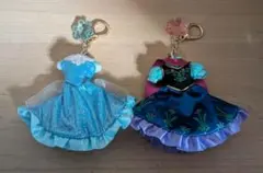 ディズニー　エルサ　アナ　キーチェーン　ディズニーリゾート　アナ雪　ドレス