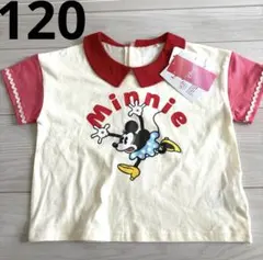 【新品】Disney レトロミニーマウス 襟付きTシャツ 綿100% 120cmのサムネイル