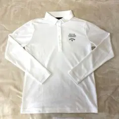 【Callaway】 キャロウェイ レディース 長袖ポロシャツ ホワイト L