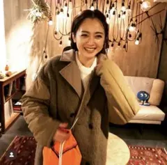 E*o様 美品CLANE 安達祐実さん着リバーシブルミリタリーロングコート1モカ 2026年最新】clane コート 安達祐実の人気アイテム - メルカリ