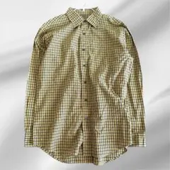 ユニクロ　UNIQLO チェック柄長袖シャツ ボタンダウン　メンズ　大きいサイズ