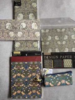 ウィリアム・モリス 文具セット レターパッド メモ帳のサムネイル