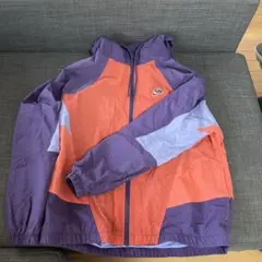 Nike ナイロンジャケット フード付き オレンジ紫