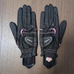 XXIO ゴルフグローブ サイズ19 ブラック/ピンク